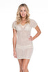 Luli Fama Desert Babe VNECK BODYCON DRESS